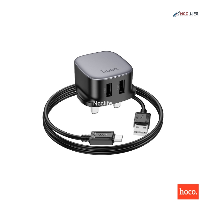 Hoco Dual Port Fast Charger Micro USB Model - CS31B