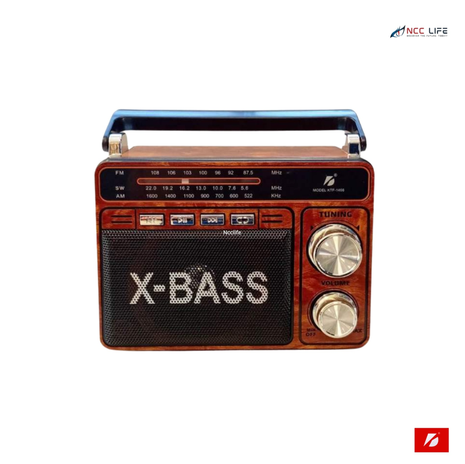 KTS-1466 X-Bass Classic Type Radio Bluetooth Speaker