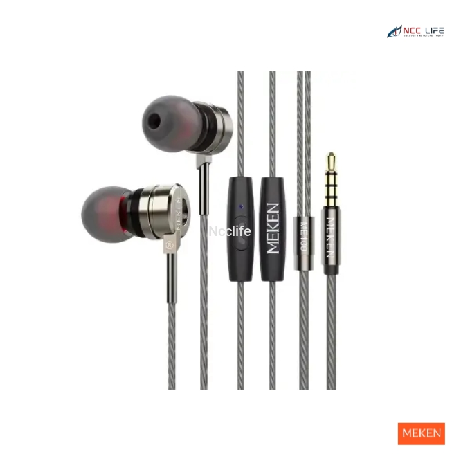 MEKEN ME100 Stereo Earphone – Deep Bass & Crystal-Clear Sound