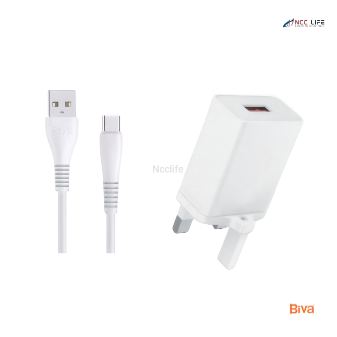 BIVA USB Charger 2.4A for Type-C – Model HC-44