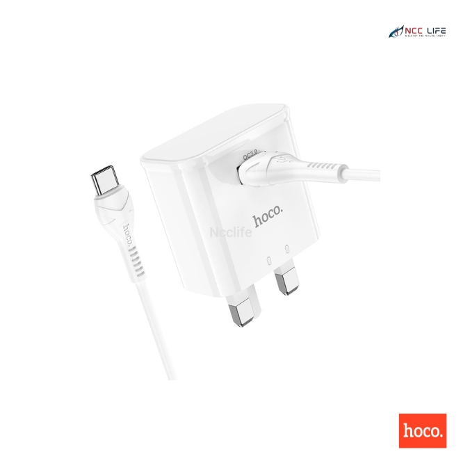 Hoco 18W Single Port USB Quick Charger Set for Micro