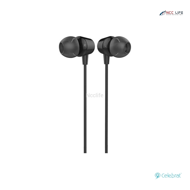 Celebrat G4 Stereo Sound Earphones with Function Button and Inline Mic