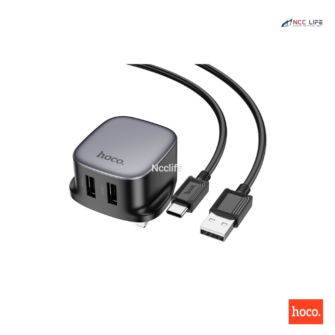 Hoco Dual Port Fast Charger USB to Lightning Model - CS31B