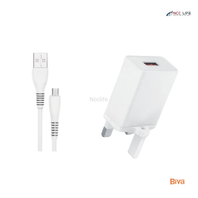 BIVA USB Charger 2.4A for Micro – Model HC-44