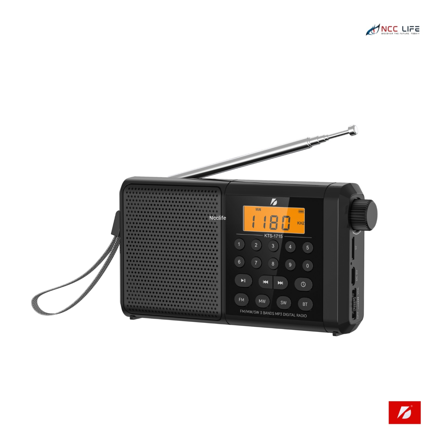 KTS-1715 Wireless FM Radio & MP3 Player Bluetooth Speaker