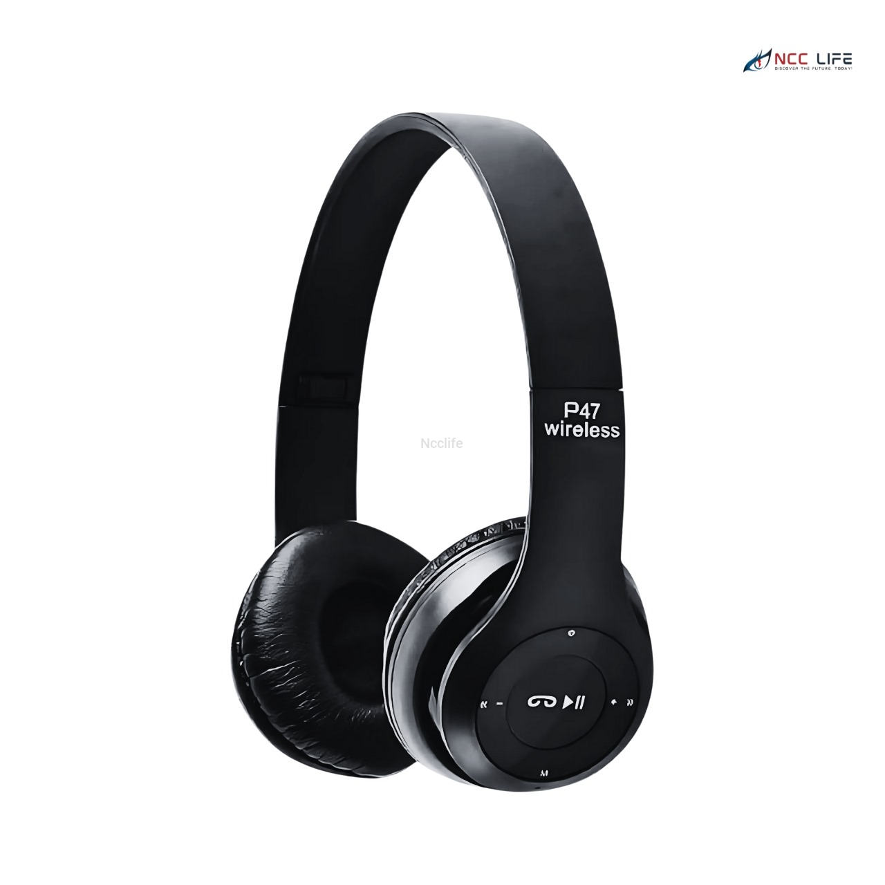 P47 Wireless Bluetooth Headset – Over-Ear Stereo Headphones