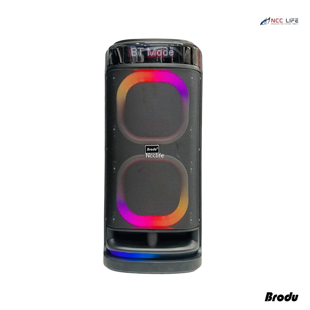 Brodu BTS-2120 iKaraoke Party Box – Dual 8″ Bluetooth Karaoke Speaker