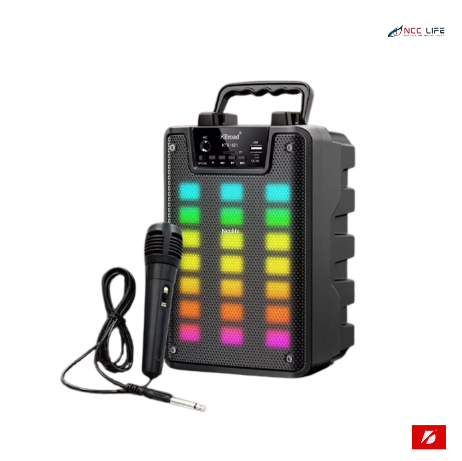 KTS-1921 Portable Bluetooth Speaker with LED Lights