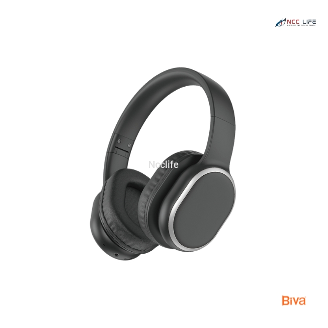 BIVA Super Bass Wireless Headset HD-02 – Bluetooth 5.3, 60-70 Hours Playtime, Hi-Fi Stereo Sound