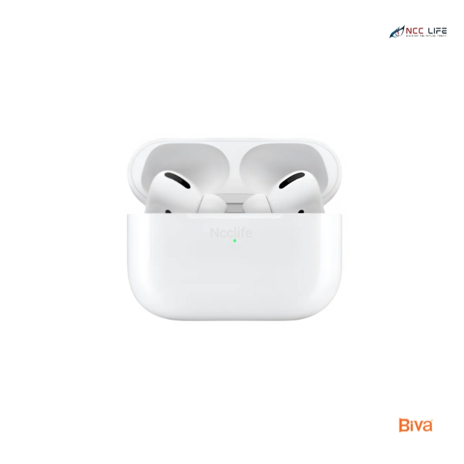 BIVA AirPods Pro TWS3 Wireless Earbuds with Noise Cancellation - White